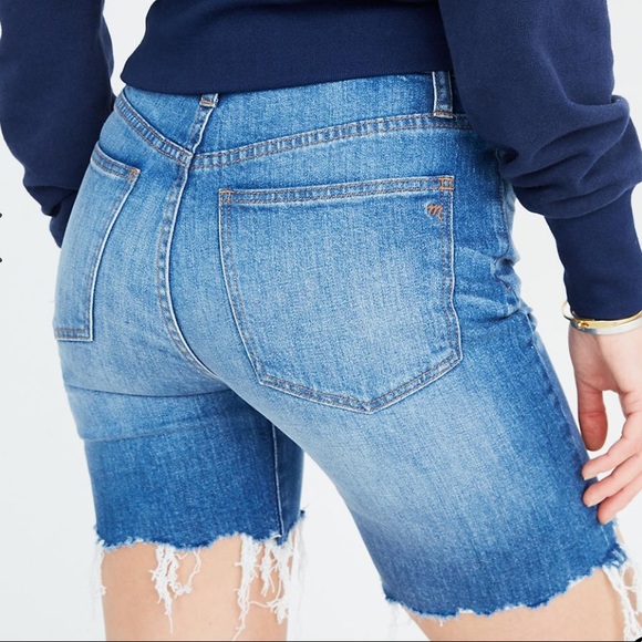 NWT MADEWELL bermuda denim shorts medium wash 28 - Picture 16 of 16